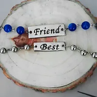 M Men Style Friendship Day Couple Beaded Multicolor Metal Bracelet For Friend Brother Sister Dad-thumb2