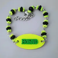 M Men Style Friendship Day Couple Beaded Multicolor Metal Bracelet For Friend Brother Sister Dad-thumb2