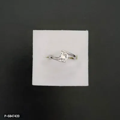 Anniversary Valentine Beautiful Simple Wholesale Fashion Adjustable Ring Jewelry Silver For Women-thumb0