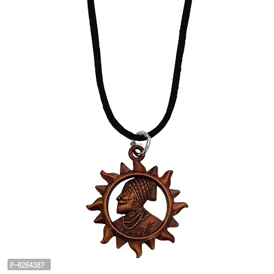 M Men Style Chhatrapati Shivaji Maharaj Rajmudra Sunshape Locket Pendant Necklace Chain For Men And Women