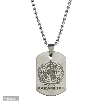 M Men Style Snake Staff Medical Symbol  Locket For Doctors And Nurses Lovers Necklace Gift-thumb0