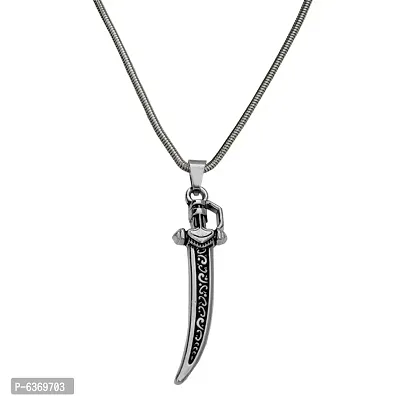 Men Style Gothic Jewelry Warrior Sword Handmade Meaningful Jewelry Stainless Steel Sword Pendant Chain For Men And Women
