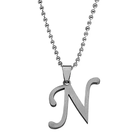 Stylish English Alphabet Stainless Steel Pendant Chain For Man