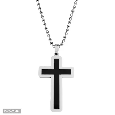 M Men Style  Christian Jewelry  Crucifix Crystal Jesus Cross Blessing Prayer Acrylic Pendant Chain