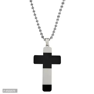 M Men Style  Christian Jewelry  Crucifix Crystal Jesus Cross Blessing Prayer Acrylic Pendant Chain