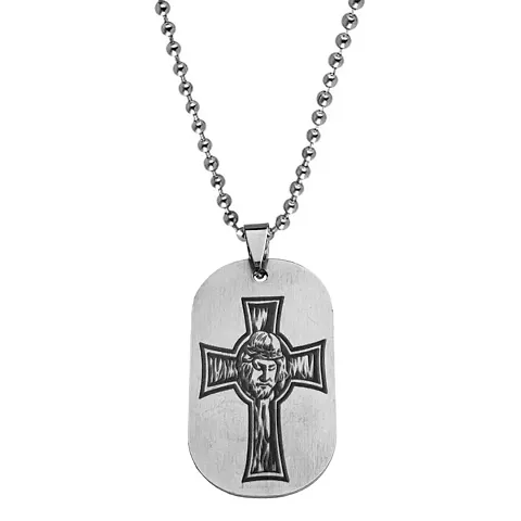 Stylish Silver Chain With Pendant For Men