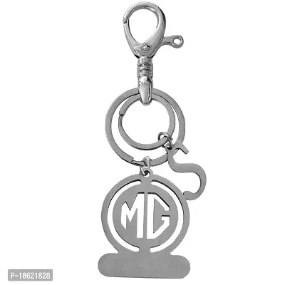 M Men Style Personalized Automotive Yamaha Logo With Alphabet S Silver Stainless Steel Keychain For Men And Women