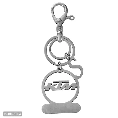 M Men Style Personalized Automotive Yamaha Logo With Alphabet S Silver Stainless Steel Keychain For Men And Women-thumb0