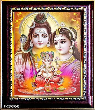 Shiv Parivar Religious Frame In Pack Of 1