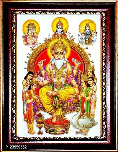 Vishwakarma Ji Religious Frame In Pack Of 1