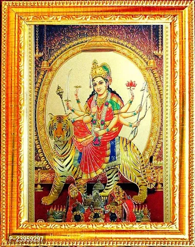 Durga Maa Photo Frame Religious Frame In Pack Of 1