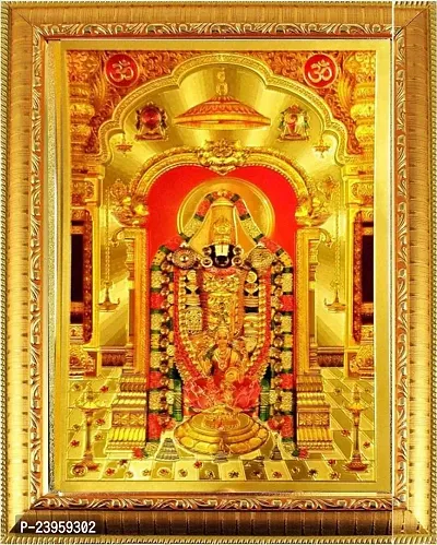 Tirupati Balaji Photo Frame |God Photo Frames | Lord Venkateswara Photo Frame | Tirupati Balaji Lakshmi Photo Frame | Photo Frame Religious Frame In Pack Of 1