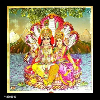 Vishnu Laxmi Ji Photo Frame | Vishnu Lakshmi Ji Religious Frame In Pack Of 1