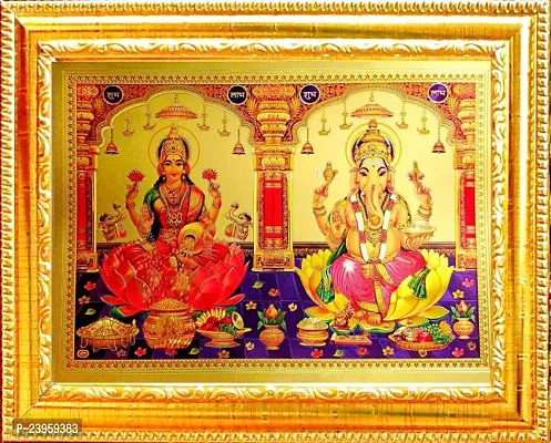 Laxmi Ganesh Religious Frame In Pack Of 1