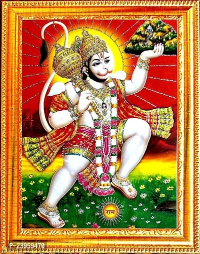 Hanuman Photo Frame Religious Frame In Pack Of 1-thumb0