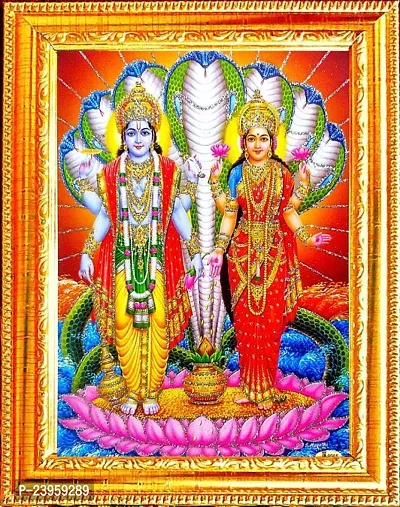 Laxmi Vishnu Religious Frame In Pack Of 1