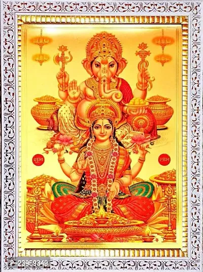 Laxmi Ganesh Photo Frame Religious Frame In Pack Of 1