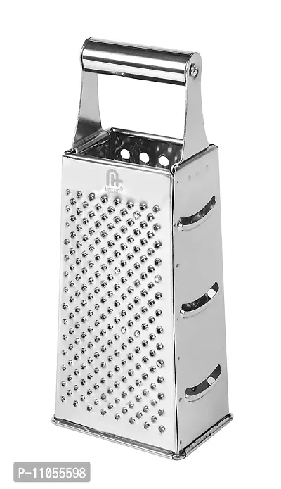 Mosaic Stainless Steel Grater 4 Way 10" SS Silver 1 Pcs (1KTW-GRT-4W-10SS)-thumb2