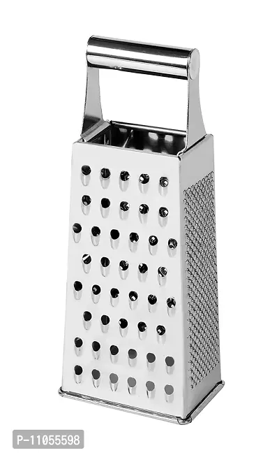 Mosaic Stainless Steel Grater 4 Way 10" SS Silver 1 Pcs (1KTW-GRT-4W-10SS)