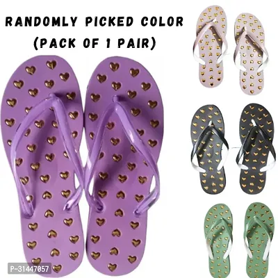 Stylish Embellished Flip Flop for Women, Pack of 1-Assorted