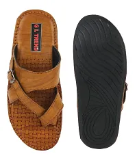 G L Trend Casual Stylish Tan Slipper Sandal for Men-thumb2
