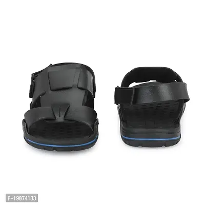 G L Trend Casual Everyday flat Stylish Waterproof Wedge 2204 Sandal for Men Black 8 UK-thumb2