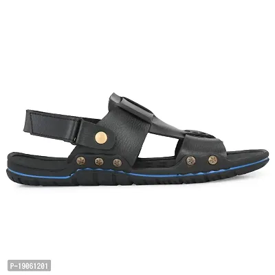 G L Trend Casual Everyday flat Stylish Waterproof Wedge 2204 Sandal for Men Black 7 UK-thumb5