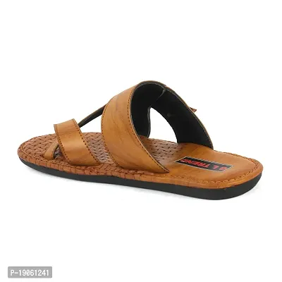 G L Trend Casual Stylish Tan Slipper Sandal for Men-thumb4