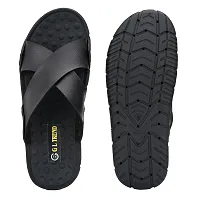 G L Trend Casual Stylish Cross Strap Waterproof 2219 Slipper Sandal for Men-thumb2