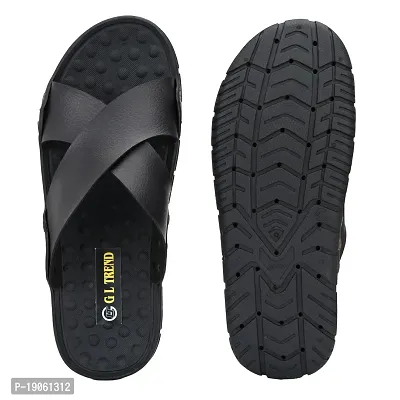 G L Trend Casual Stylish Cross Strap Waterproof 2219 Slipper Sandal for Men-thumb3