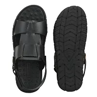 G L Trend Casual Everyday flat Stylish Waterproof Wedge 2204 Sandal for Men Black 8 UK-thumb2