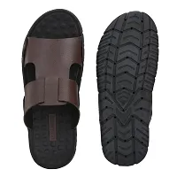 G L Trend Casual Stylish Waterproof 2203 Slipper Sandal for Men Brown 8 UK-thumb2