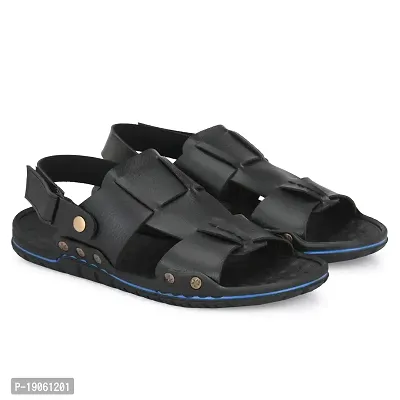 G L Trend Casual Everyday flat Stylish Waterproof Wedge 2204 Sandal for Men Black 7 UK-thumb0