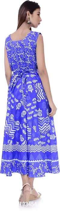 Jaipuri Cotton Printed Women Midi Gown Kurta Pack of 2-thumb2