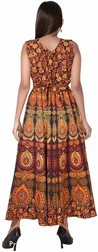 Jaipuri Cotton Printed Women Midi Gown Kurta Pack of 2-thumb2