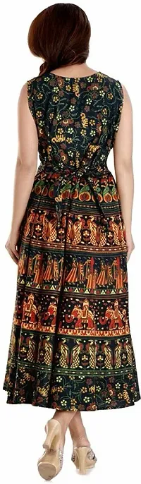 Jaipuri Cotton Printed Women Midi Gown Kurta Pack of 2-thumb1