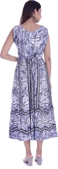 Jaipuri Cotton Printed Women Midi Gown Kurta Pack of 2-thumb1