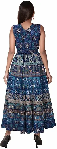 Jaipuri Cotton Printed Women Midi Gown Kurta Pack of 2-thumb1