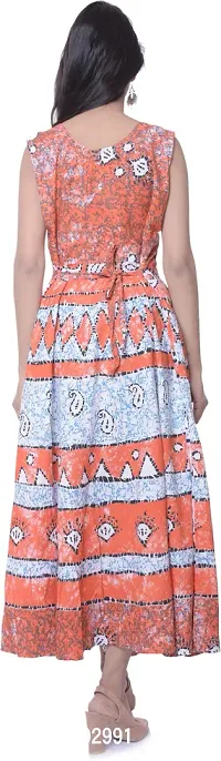 Jaipuri Cotton Printed Women Midi Gown Kurta Pack of 2-thumb2