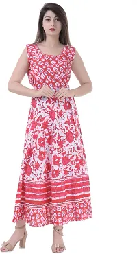 Designer Jaipuri Cotton Printed Midi Gown Kurta Pack of 2-thumb3