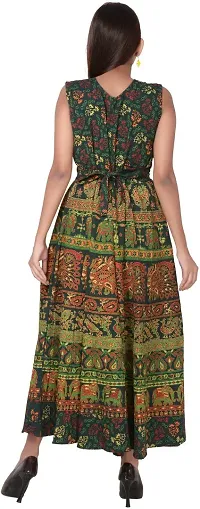 Jaipuri Cotton Printed Women Midi Gown Kurta Pack of 2-thumb2