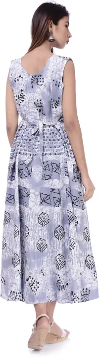 Designer Jaipuri Cotton Printed Midi Gown Kurta Pack of 2-thumb1