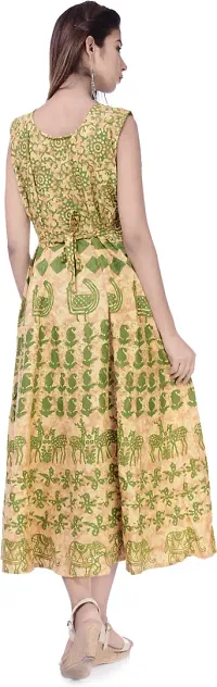 Jaipuri Cotton Printed Women Midi Gown Kurta Pack of 2-thumb1