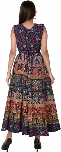 Jaipuri Cotton Printed Women Midi Gown Kurta Pack of 2-thumb2