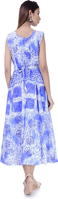 Designer Jaipuri Cotton Printed Midi Gown Kurta Pack of 2-thumb1