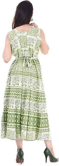 Jaipuri Cotton Printed Women Midi Gown Kurta Pack of 2-thumb1