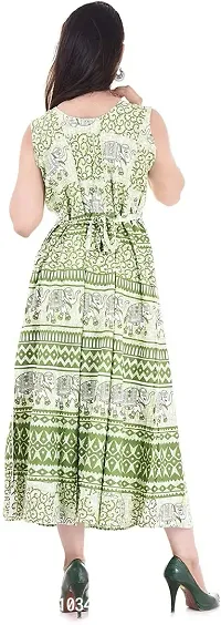 Jaipuri Cotton Printed Women Midi Gown Kurta Pack of 2-thumb2