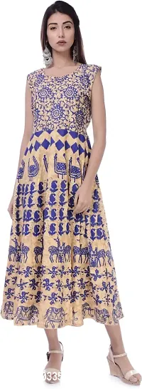 Jaipuri Cotton Printed Women Midi Gown Kurta Pack of 2-thumb4