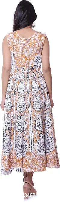 Jaipuri Cotton Printed Women Midi Gown Kurta Pack of 2-thumb2