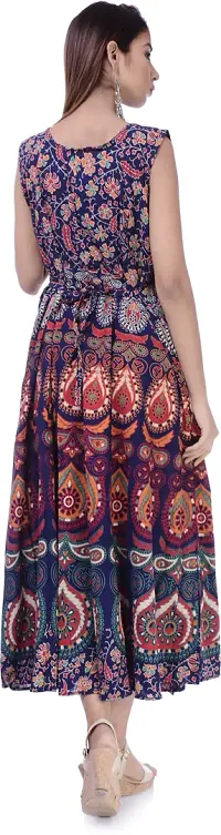 Jaipuri Cotton Printed Women Midi Gown Kurta Pack of 2-thumb1